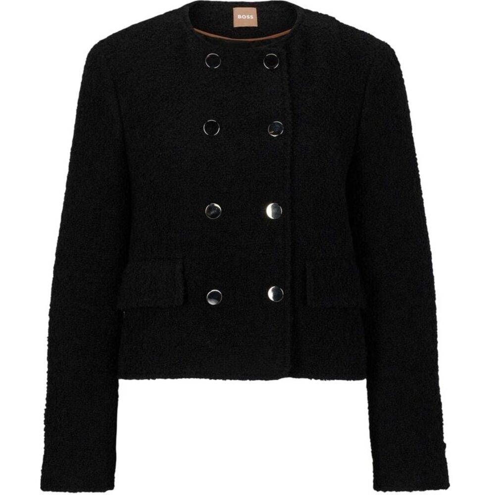 Boss Womens/Ladies Textured Button Suit Jacket / Black